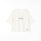 09ホワイト | 【DISCUS 別注】袖ロールアップバックプリントTシャツ | NICOLE
