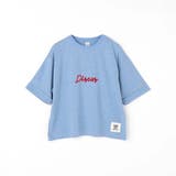 60ブルー | 【DISCUS 別注】袖ロールアップバックプリントTシャツ | NICOLE