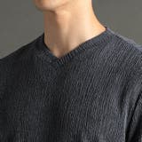 メランジジャカードニット VネックTシャツ | NICOLE | 詳細画像7