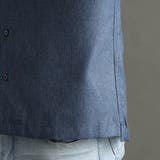 テクニカルメランジクロス カッタウェイカラーシャツ | NICOLE | 詳細画像10 