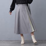 19ライトグレー | スリットプリーツフレアスカート | NICOLE