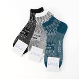 シェブロン×ロゴ ショートソックス(日本製) | NICOLE | 詳細画像4 