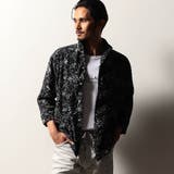 49ブラック | 【RIELABO】アラカルトワッシャープリント7分袖シャツ | NICOLE
