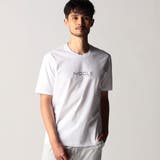 09ホワイト | メタルジェルロゴ半袖Tシャツ | NICOLE