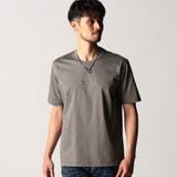 29グレー | メタルジェルロゴ半袖Tシャツ | NICOLE