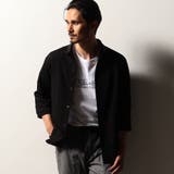 49ブラック | 【RIELABO】シアーメッシュ 7分袖スタンドシャツ | NICOLE