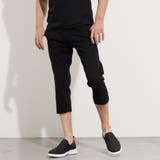 49ブラック | ガムストレッチヘリンボンクロップドパンツ | NICOLE