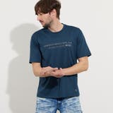 60ブルー | メタルジェルプリント半袖Tシャツ | NICOLE
