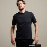 49ブラック | 【HIDEAWAYS BLACK】ポケット付き刺繍ロゴドレスTシャツ | NICOLE