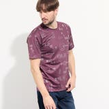 07ボルドー | 【WEB限定】総柄ロゴプリント半袖Tシャツ | NICOLE