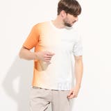 【WEB限定】グラデーション・ロゴプリント半袖Tシャツ | NICOLE | 詳細画像1