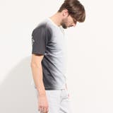 29グレー | 【WEB限定】グラデーション・ロゴプリント半袖Tシャツ | NICOLE