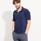 67ネイビー | 【WEB限定】ブリスターチェックスキッパーポロシャツ | NICOLE