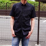 49ブラック | ショートレギュラーカラー５分袖シャツ | NICOLE