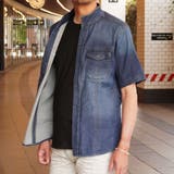 5.3オンスストレッチデニム半袖シャツ | NICOLE | 詳細画像5 