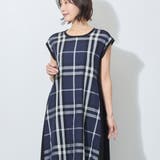 チェック柄異素材切替えカットワンピース | NICOLE | 詳細画像13 