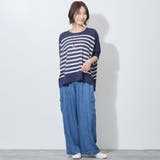 五分袖ボーダーポンチョニット | NICOLE | 詳細画像12
