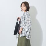 7分袖オンブレーチェックビッグシャツ | NICOLE | 詳細画像11