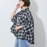 7分袖オンブレーチェックビッグシャツ | NICOLE | 詳細画像13