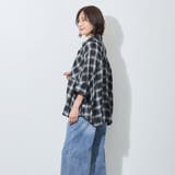 7分袖オンブレーチェックビッグシャツ | NICOLE | 詳細画像14