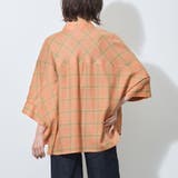 7分袖オンブレーチェックビッグシャツ | NICOLE | 詳細画像4