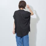 シアーストライプバンドカラーブラウス | NICOLE | 詳細画像16 