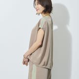 ラメ切替え入りフレンチスリーブプルオーバー | NICOLE | 詳細画像3