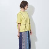配色パイピング切替え半袖Tシャツ | NICOLE | 詳細画像11 