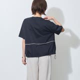配色パイピング切替え半袖Tシャツ | NICOLE | 詳細画像16 