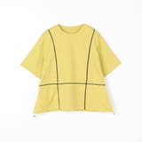 配色パイピング切替え半袖Tシャツ | NICOLE | 詳細画像18 