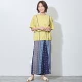 配色パイピング切替え半袖Tシャツ | NICOLE | 詳細画像7 