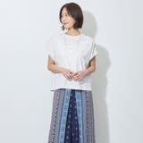 コード刺繍入りフレンチスリーブプルオーバー | NICOLE | 詳細画像6 