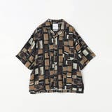 92その他3 | BROOKLYN OVERALL プリントレーヨン オープンカラーシャツ | NICOLE