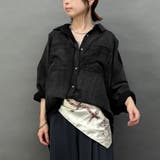 49ブラック | シアーデニムオーバーシャツ | NICOLE