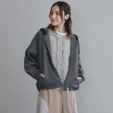 39チャコールグレー | 【セットアップ対応】ZIPパーカー | NICOLE