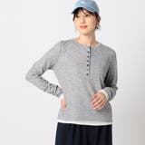 29グレー | レイヤードヘンリーネックカットソー | NICOLE
