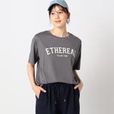39チャコールグレー | 接触冷感 フロッキーロゴ Ｔシャツ | NICOLE