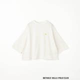 09ホワイト | 【BEVERLY HILLS POLO CLUB別注】ワイドスリーブＴシャツ | NICOLE