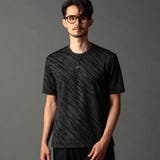 39チャコールグレー | ゼブラ柄クルーネックTシャツ | NICOLE