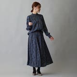 ウエストリブ付きブロックストライプ柄フレアスカート | NICOLE | 詳細画像8