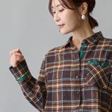 モールチェックロングスリーブシャツ | NICOLE | 詳細画像5 