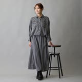 カラーデニム裾ドロスト入りシャツ | NICOLE | 詳細画像6