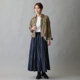 箔入りロゴプリント7分袖ラグランTシャツ | NICOLE | 詳細画像11 