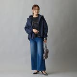 箔入りロゴプリント7分袖ラグランTシャツ | NICOLE | 詳細画像15 