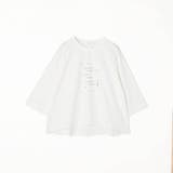 箔入りロゴプリント7分袖ラグランTシャツ | NICOLE | 詳細画像18 