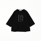 箔入りロゴプリント7分袖ラグランTシャツ | NICOLE | 詳細画像20 
