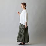 箔入りロゴプリント7分袖ラグランTシャツ | NICOLE | 詳細画像6 