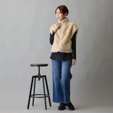 布帛ヘムドッキングロングスリーブTシャツ | NICOLE | 詳細画像12 