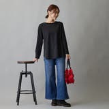 布帛ヘムドッキングロングスリーブTシャツ | NICOLE | 詳細画像15 