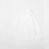 布帛ヘムドッキングロングスリーブTシャツ | NICOLE | 詳細画像16 